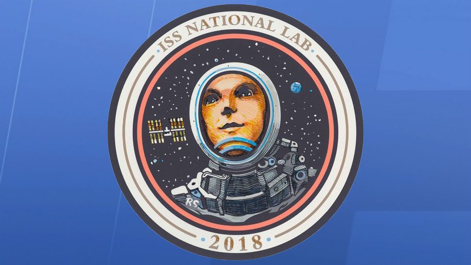 The mission patch represents the work being done this year by the International Space Station National Lab. (Center for Advancement of Science in Space)