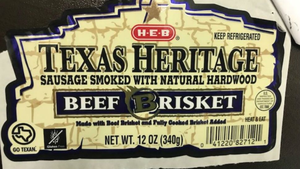 HEB sausage recalled for undisclosed ingredient. (Courtesy: USDA)