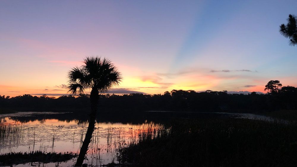 Sent via Spectrum News 13 app: Sunrise over Banana Lake in Lake Mary, Saturday June 15. (Christina Van Hoose, Viewer)