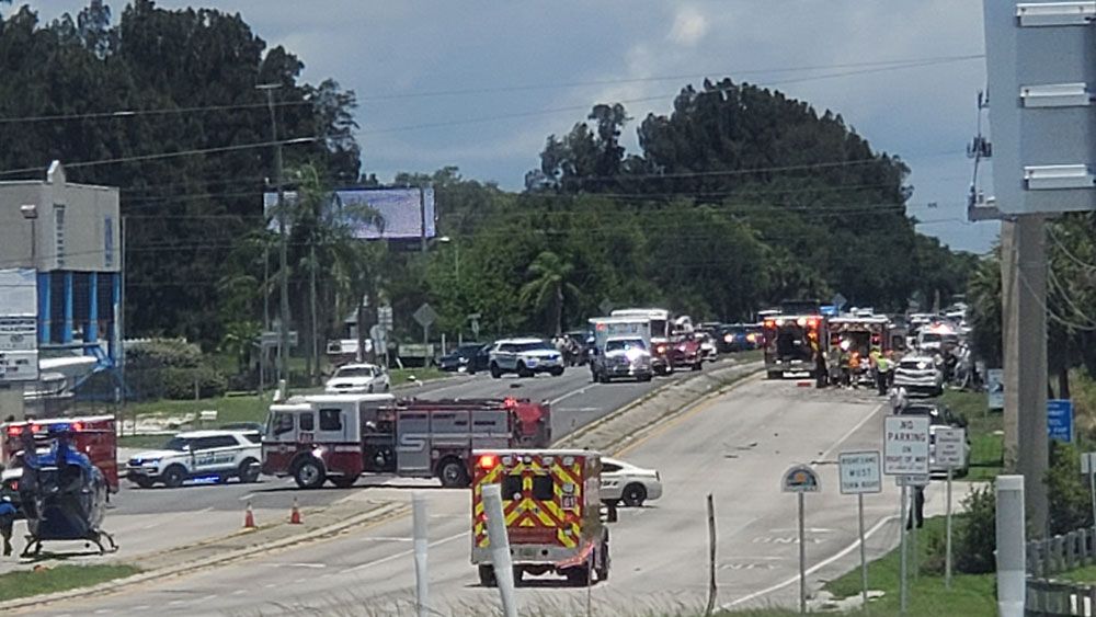 Sent via Spectrum News 13 app: The crash involved 2 vehicles and 4 patients. At least 2 people were trapped inside wrecked vehicles. (Karl, Viewer)