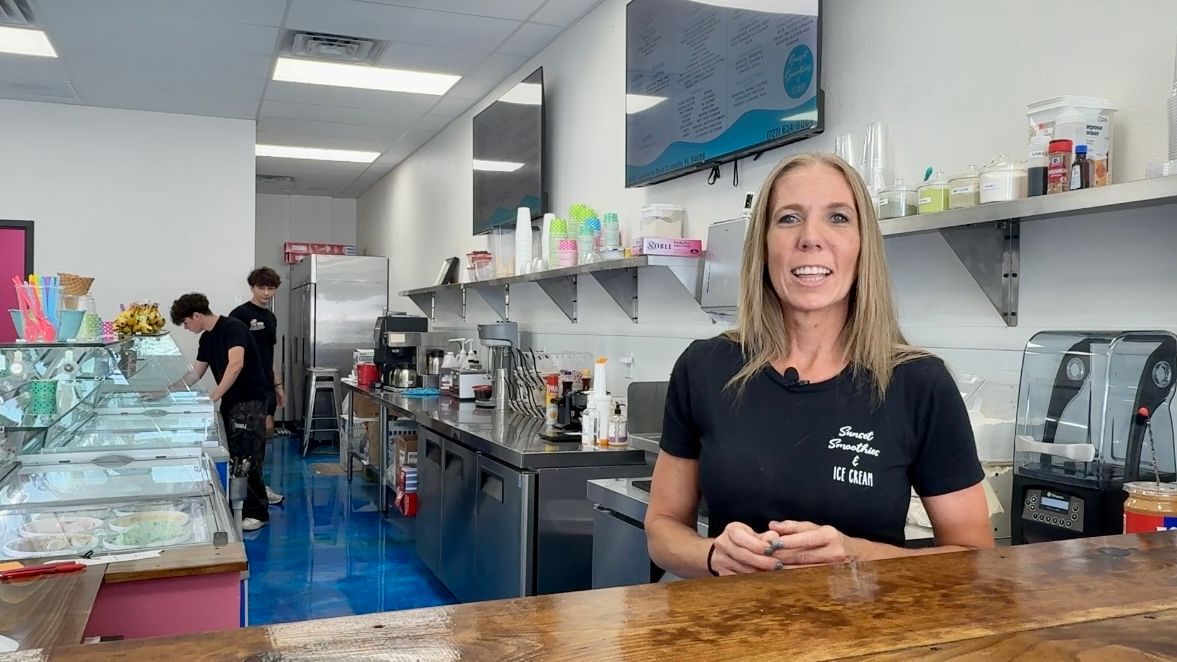 Dana Serabella is a relatively new business owner. She said she could have thrown in the towel, but her customers, employees and her instinct drove her to push ahead. (Spectrum Bay News 9/Amber Gerard)