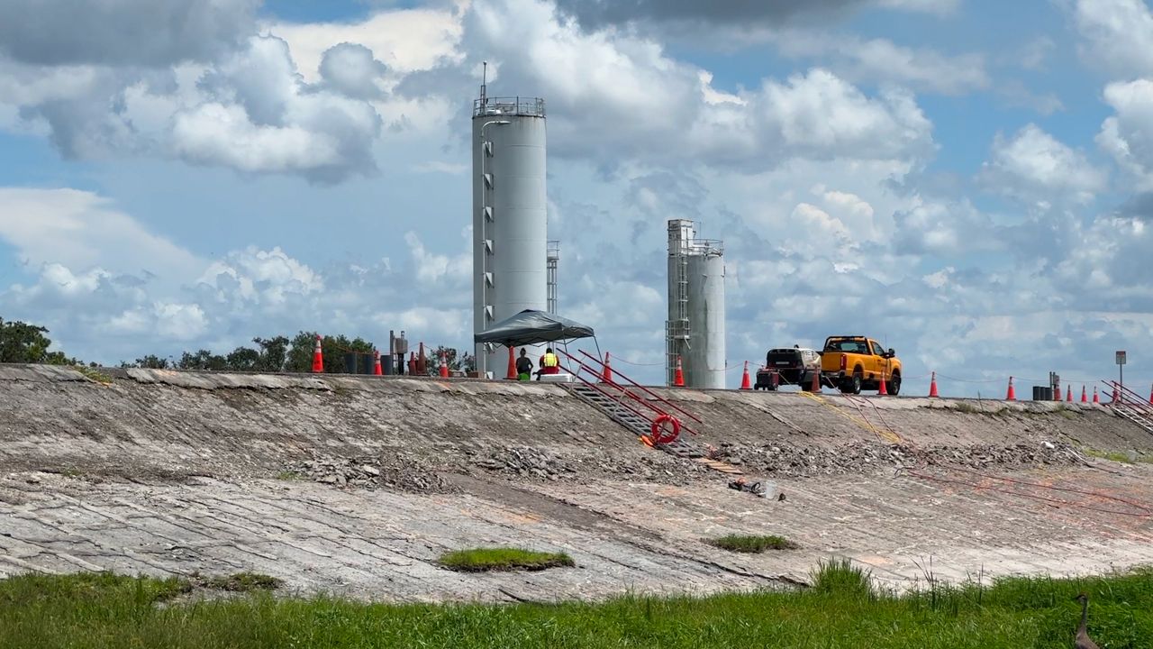 The Lake Manatee Dam receives an annual professional engineer’s report on its condition. (Spectrum Bay News 9/Julia Hazel)