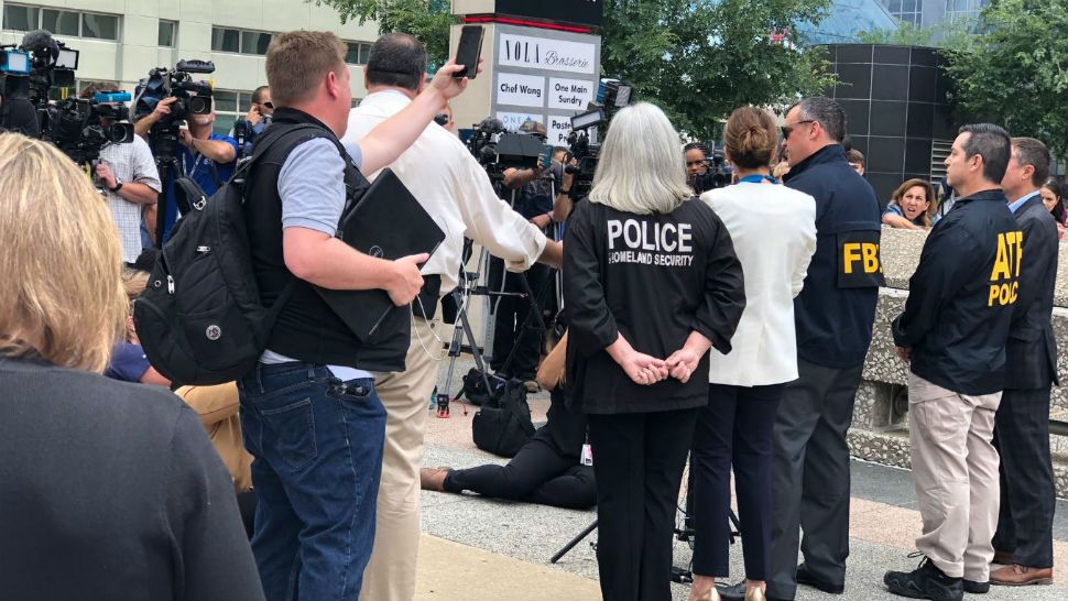 Members of the FBI give a press briefing on the Dallas shooting. (Photo courtesy: Dallas Police Department via Twitter)