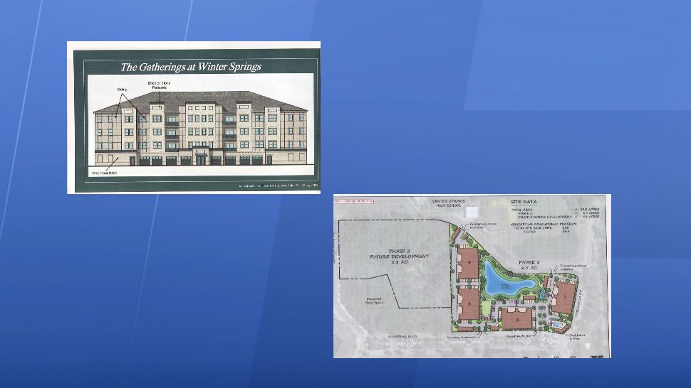 Renderings of proposed senior living condos going up in Winter Springs