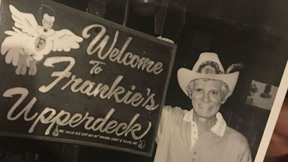 This picture shows Frankie Calabrese with the famous cowboy hat, which disappeared about a week or so ago. (Greg Pallone, Staff)