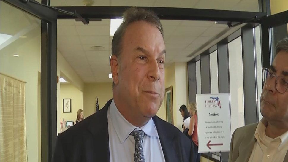 Billionaire Jeff Greene talks to reporters after officially filing his qualifying papers at the Florida Division of Elections, Wednesday, June 20, 2018. (Troy Kinsey, staff)