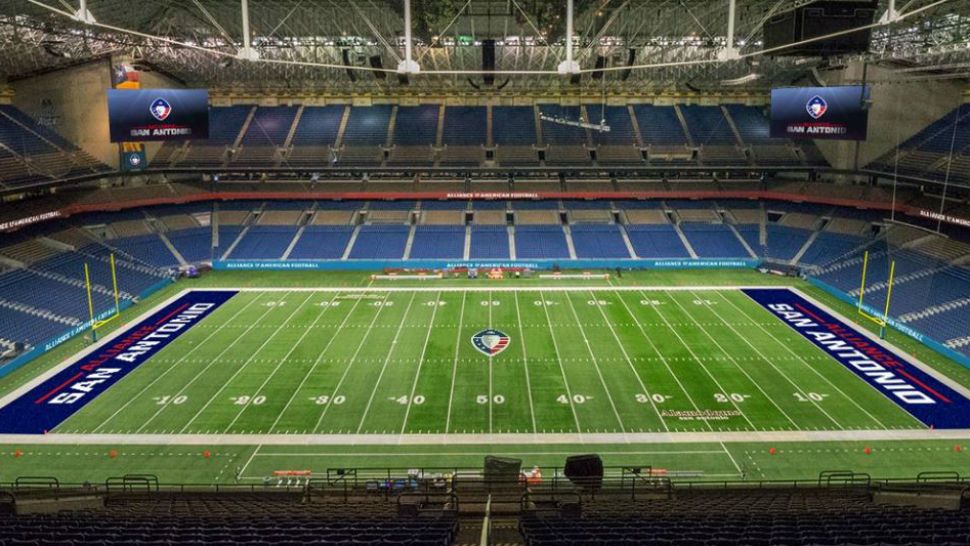 A mock up of the San Antonio Commanders field. (Photo Courtesy: AAF)