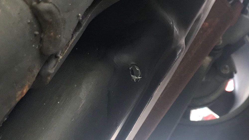 Police Gas thieves drilling holes in vehicle fuel tanks