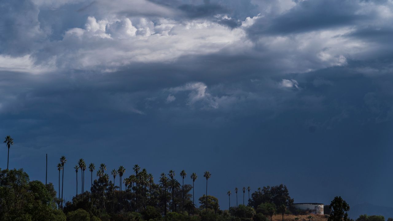 Cambria hit by lightning storm, accompanied by rain