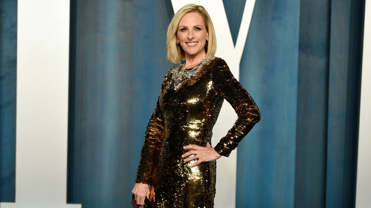 Marlee Matlin arrives at the Vanity Fair Oscar Party on Sunday, March 27, 2022, at the Wallis Annenberg Center for the Performing Arts in Beverly Hills, Calif. (Photo by Evan Agostini/Invision/AP)