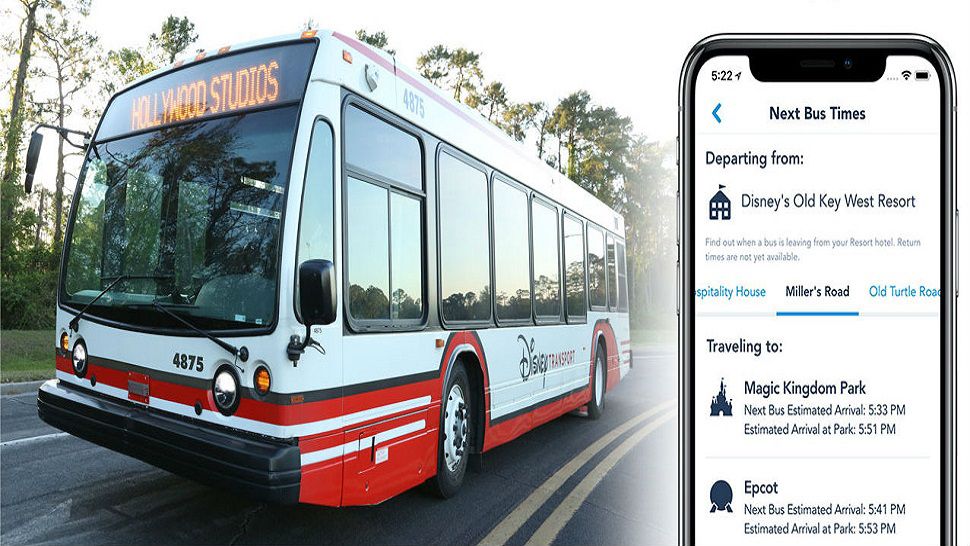 My Disney Experience, Disney World’s official app, has added arrival times for resort buses.