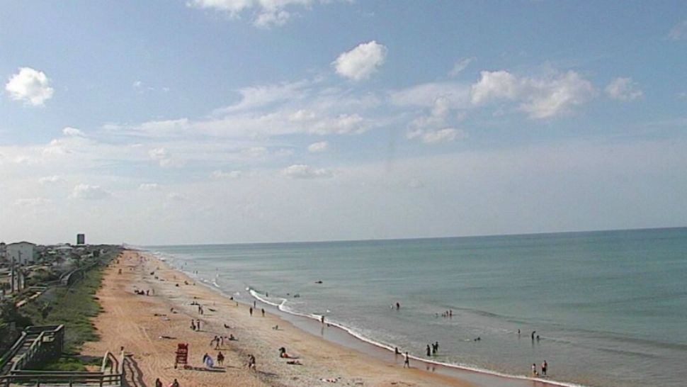 A Saturday afternoon view from Flagler Beach. Patchy areas of fog are possible late, and we’ll wake up Sunday to hazy sunshine. (Spectrum News image)