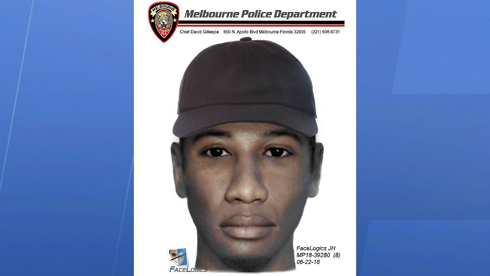 Melbourne police say this man held up Del's Freeze ice cream shop Thursday night. They are still looking for the suspect. (Melbourne Police) 