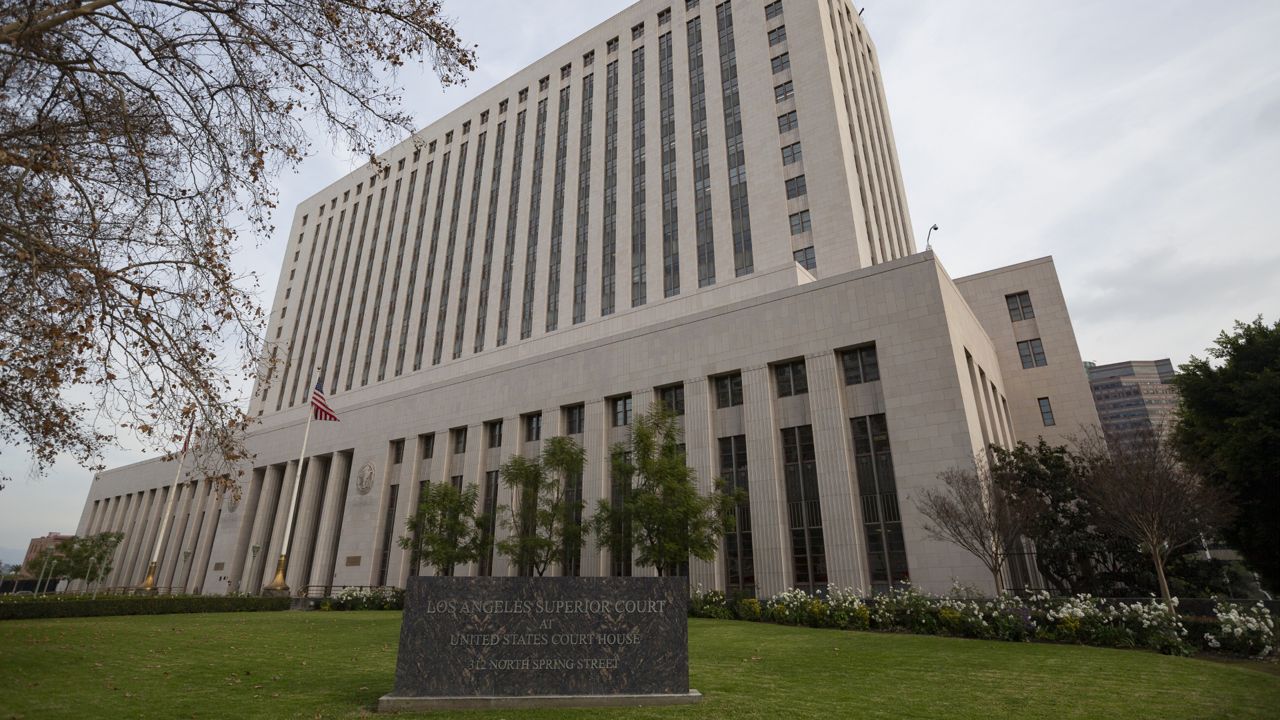 The United States Court House building, known as Spring Street Courthouse, is seen from North Spring Street in downtown Los Angeles Wednesday, Jan. 8, 2020. (AP Photo/Damian Dovarganes)