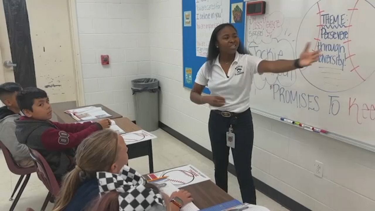 Socrum Elementary Reading Intervention Specialist, Ahlia Moore, helps students lay a strong foundation for future success. (Spectrum News)