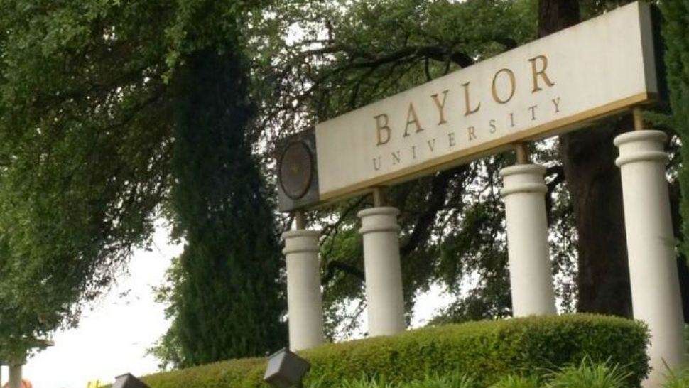 FILE - Baylor University Sign.