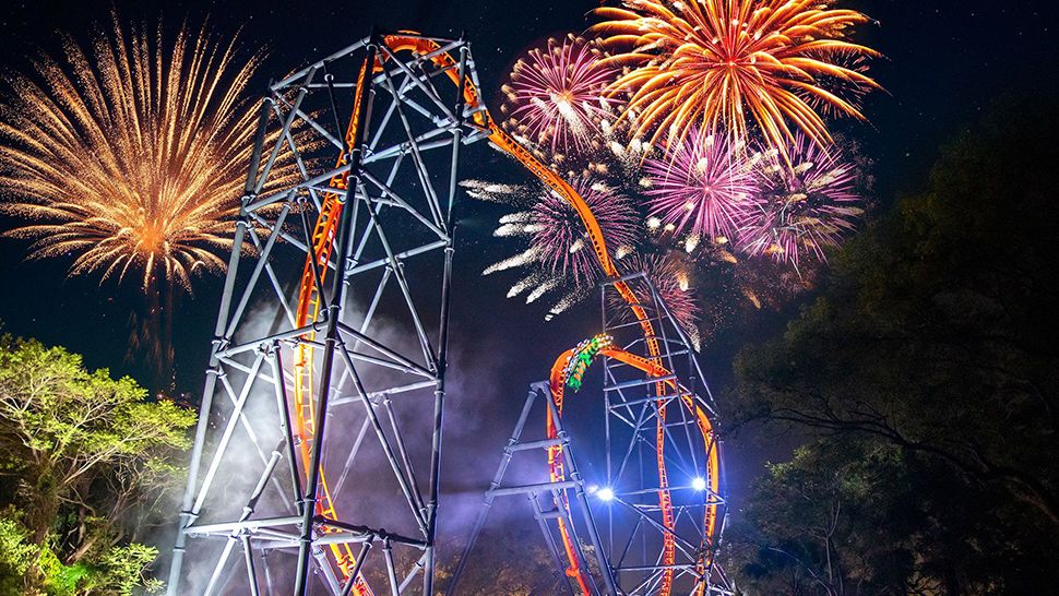 Busch Gardens will celebrate the Fourth of July with four nights of fireworks and live music. (Courtesy of Busch Gardens)