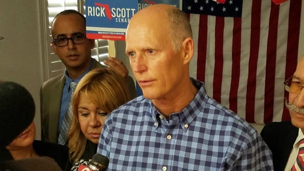 As of mid-October, Florida Gov. Rick Scott has raised more than $54 million for his U.S. Senate campaign. (Spectrum News file)