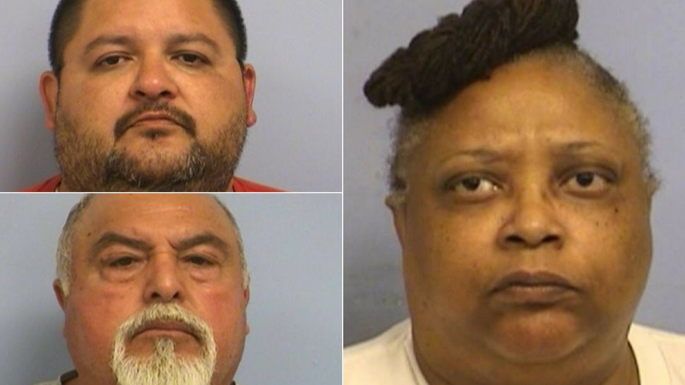 Pictured at left, top to bottom: Shell Kenneth Prieto-Reese, Eulalio Hernandez Jr. At right: Cathy Lynn Wilson. Courtesy/Travis County Jail
