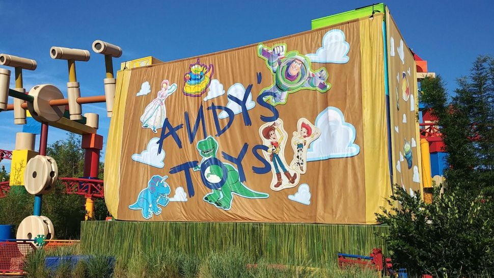 Guests to Toy Story Land are "shrunk" to the size of a toy to explore Andy's backyard. The new land opens at Disney's Hollywood Studios on Saturday, June 30, 2018. (Ashley Carter, staff)