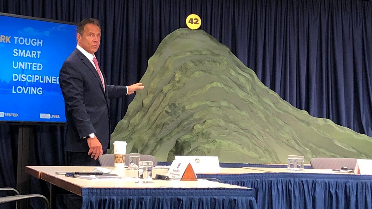 Andrew Cuomo foam mountain coronavirus