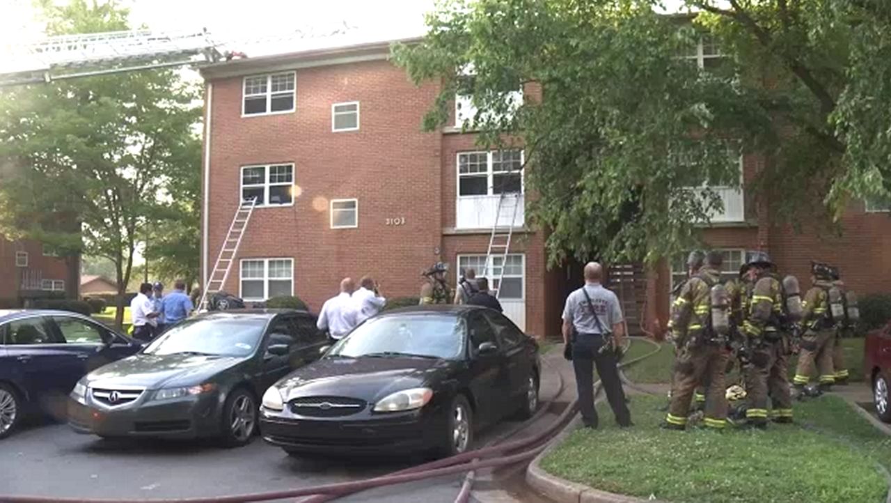 West Charlotte Apartment Fire Displaces 16 People