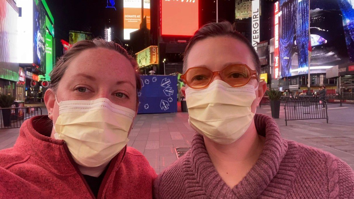 Fort Worth nurses Amanda Nelson and Annie Quasnitschka said their experience at a Brooklyn hospital will stay with them forever.