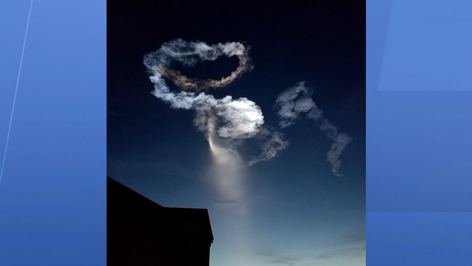 Space X Falcon 9 launch seen from Port St. John on the Indian River on Friday, June 29, 2018. (Steve Duff, viewer)