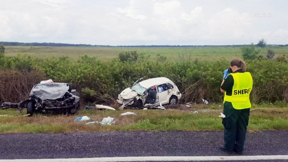 The Winter Haven crash on Sunday, July 08, left a father dead, two of his children injured and another driver suffering injuries. (Polk County Sheriff's Office)