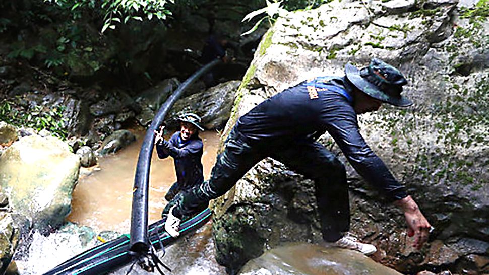 Authorities have been rushing to extract the boys, ages 11-16, and their coach from the cave as monsoon rains bore down on the mountainous region in far northern Chiang Rai province. (File photo)