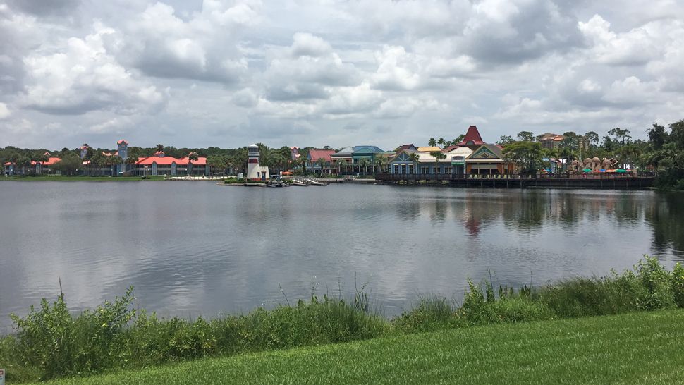 Sent to us with the Spectrum News 13 app: Plenty of clouds were seen from the east, but it was still warm and sunny at Disney's Caribbean Beach on Monday, July 08, 2019. (Photo courtesy of Daniel Wallace, viewer)