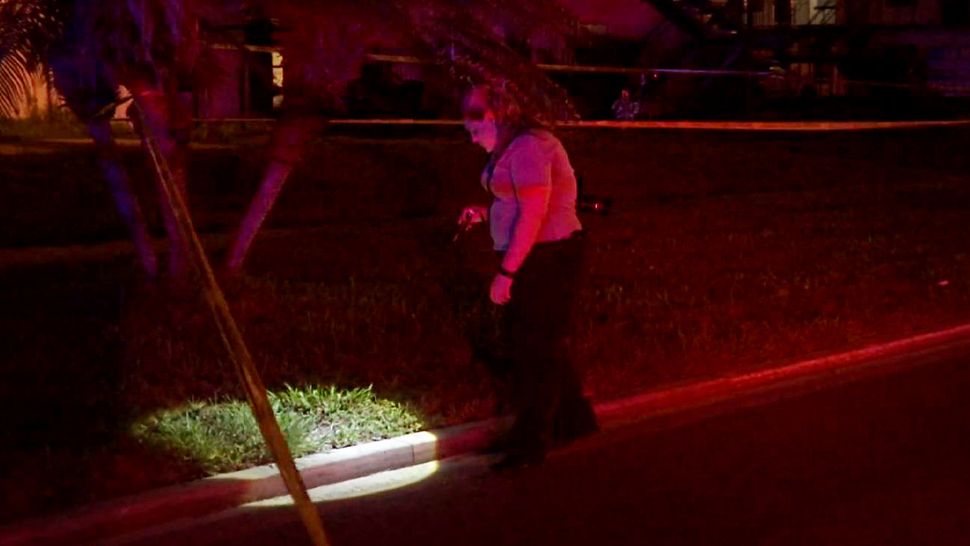 Investigators are searching for a person involved in a deadly shooting on Alhambra Drive in Orlando. (Spectrum News 13)