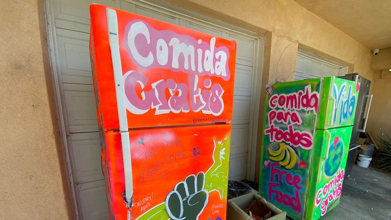 The first of Los Angeles's community free refrigerators