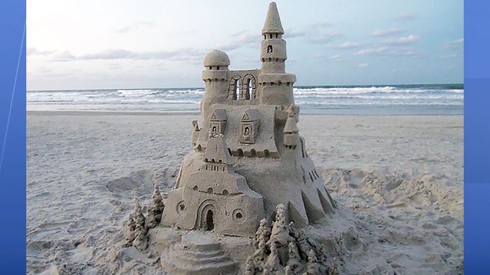 Submitted via the Spectrum News 13 app: This impressive sandcastle was discovered at New Smyrna Beach on Tuesday, July 10, 2018. (Scott Sullivan, viewer)