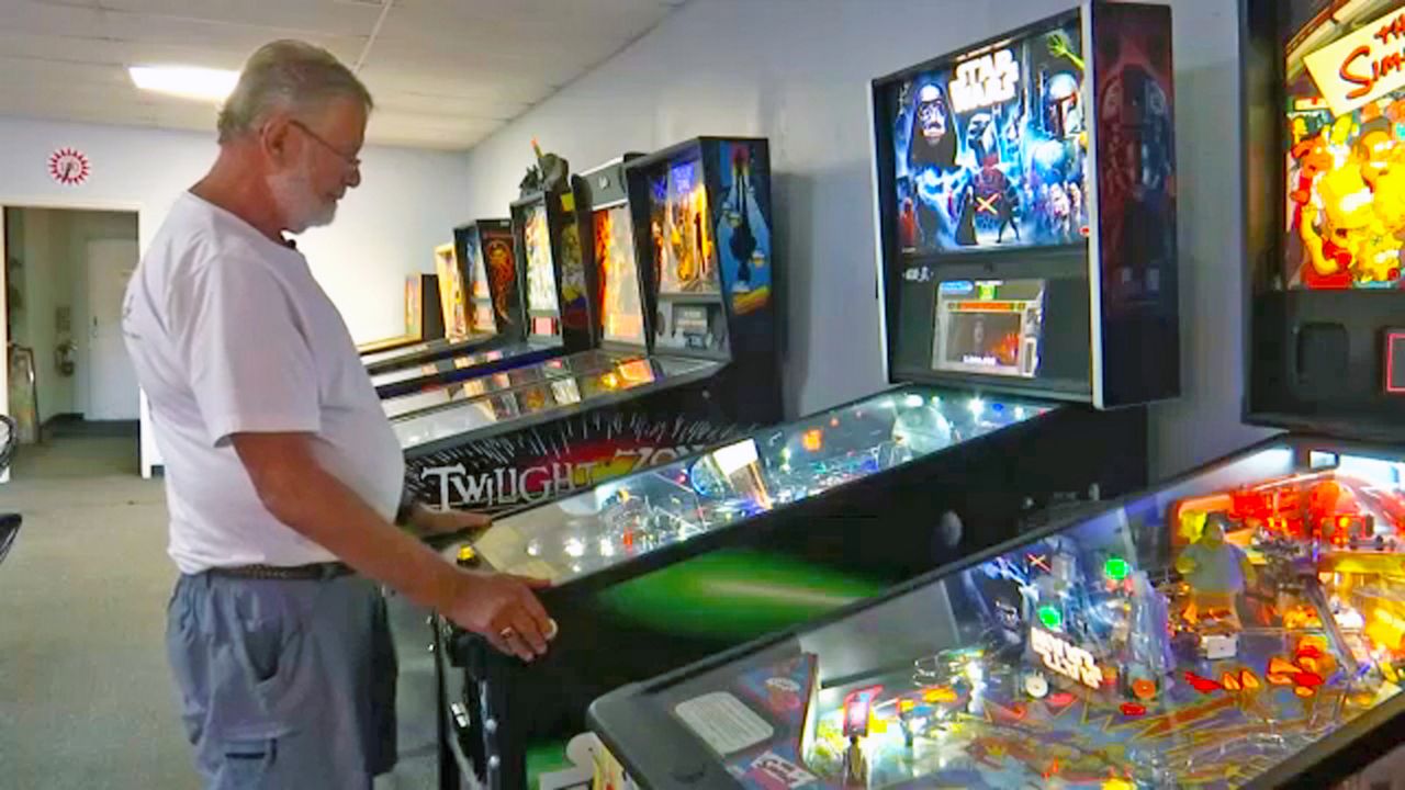 He plays a mean pinball at his museum