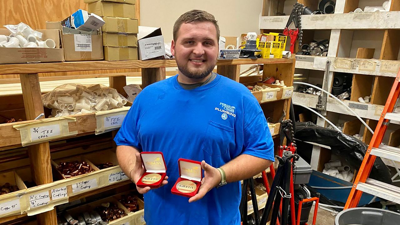 PTC student wins gold at national plumber championship