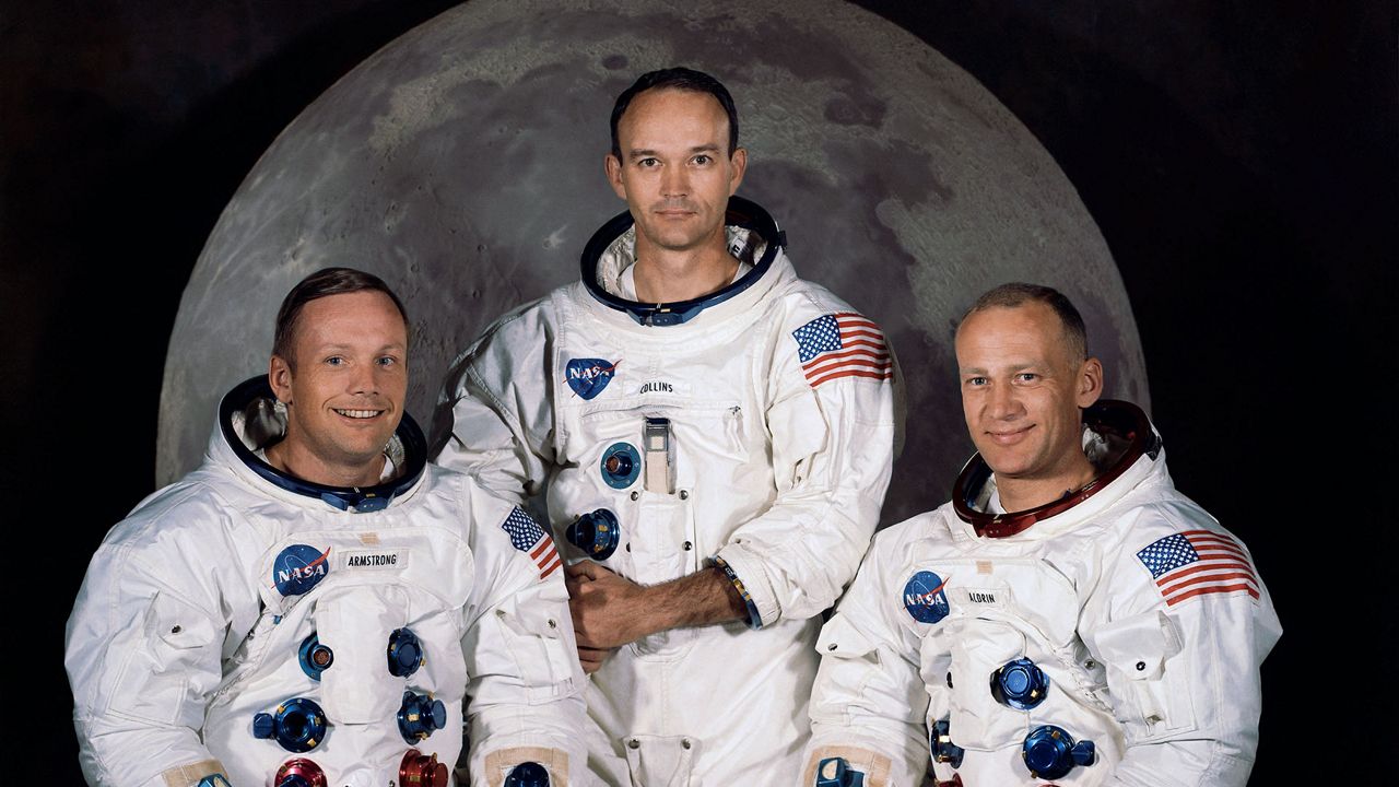 Neil Armstrong, Michael Collins and Edwin 