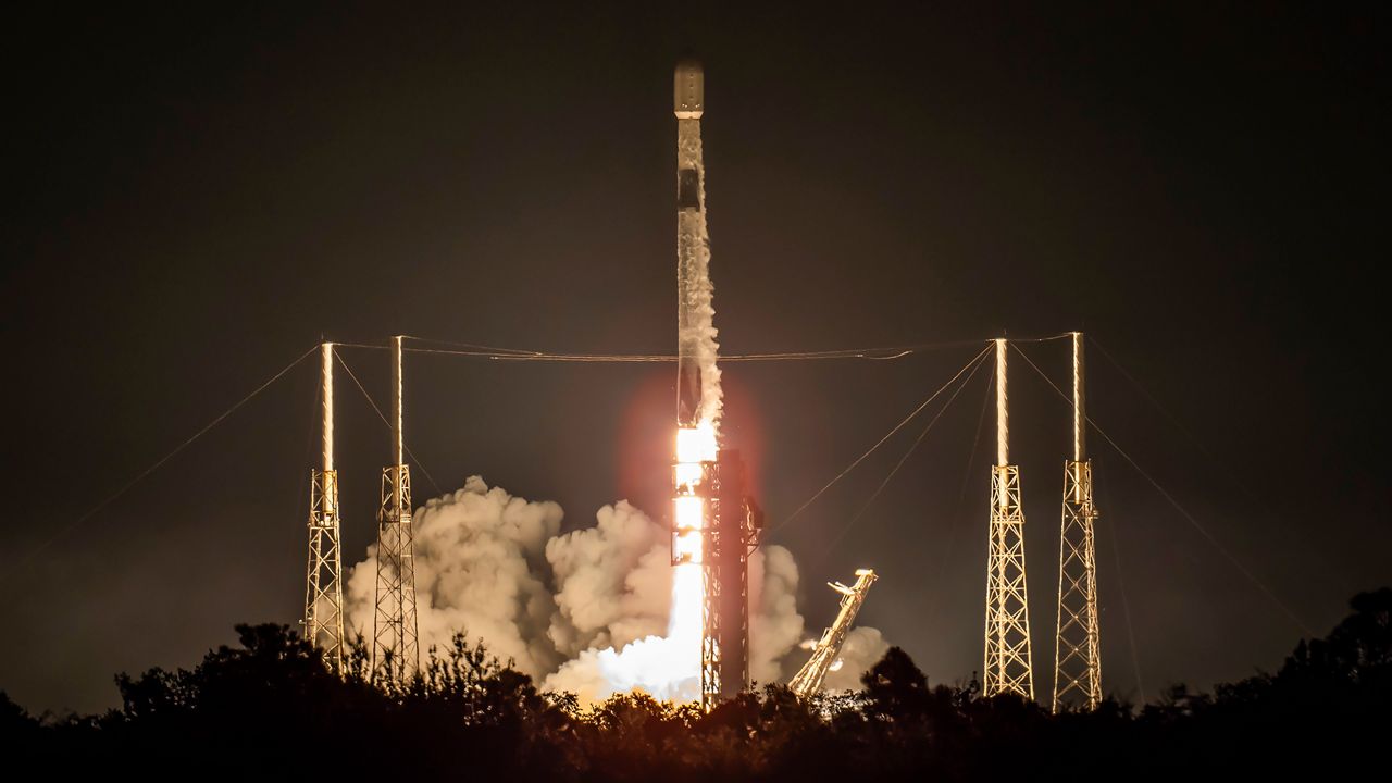 The Falcon 9 rocket sent up Starlink 10-4 mission from Space Launch Complex 40 at Cape Canaveral Space Force Station on Sunday, July 28, 2024. (SpaceX)