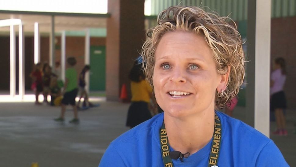 "They're my inspiration. They're the reason why I keep going," coach Kristin O'Hara, physical education teacher at Pine Ridge Elementary, said about her students. (Spectrum News 13)