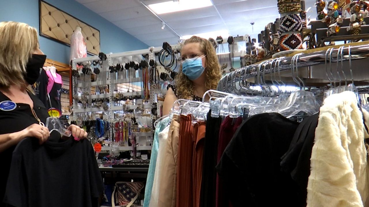 Simply Amazing Unique Boutique owner Sandra Jankovich says as a business owner, she wants to be safe while not making her customers shopping experience a negative one. (Krystel Knowles/Spectrum News 13)