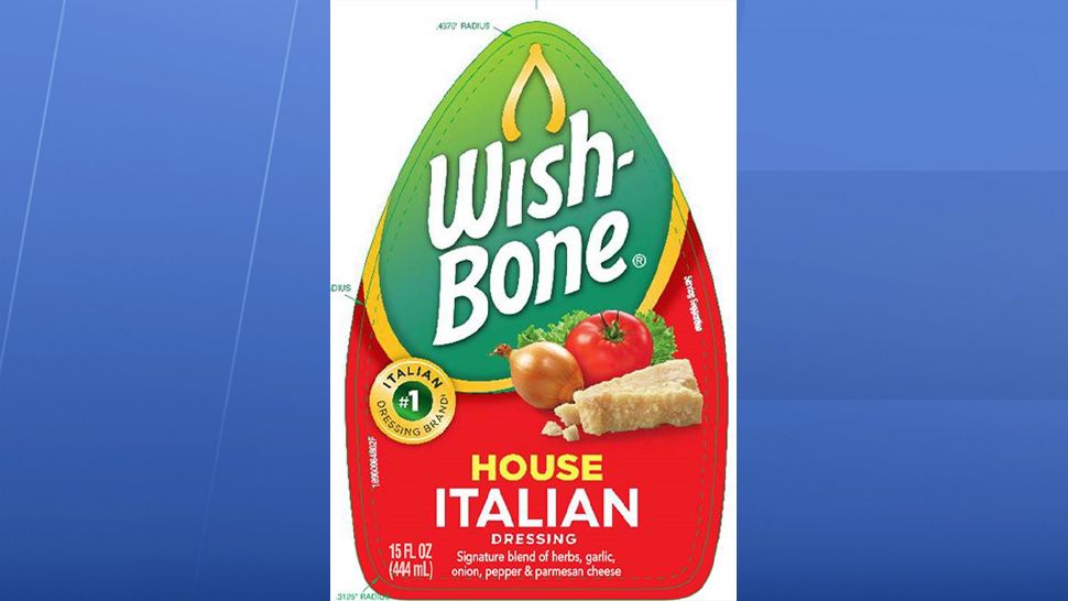 A recall has been issued for Wish-Bone House Italian Salad Dressing due to mislabeling.