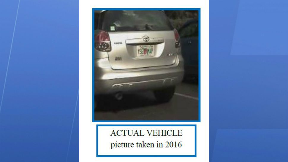This car was stolen Saturday night during a home invasion and sexual battery, Casselberry Police say. If you've seen it, you're asked to call Crimeline. (Casselberry Police)