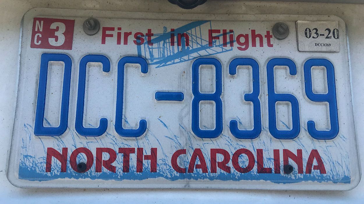 Replacement Plan for NC License Plates Begins with New Year