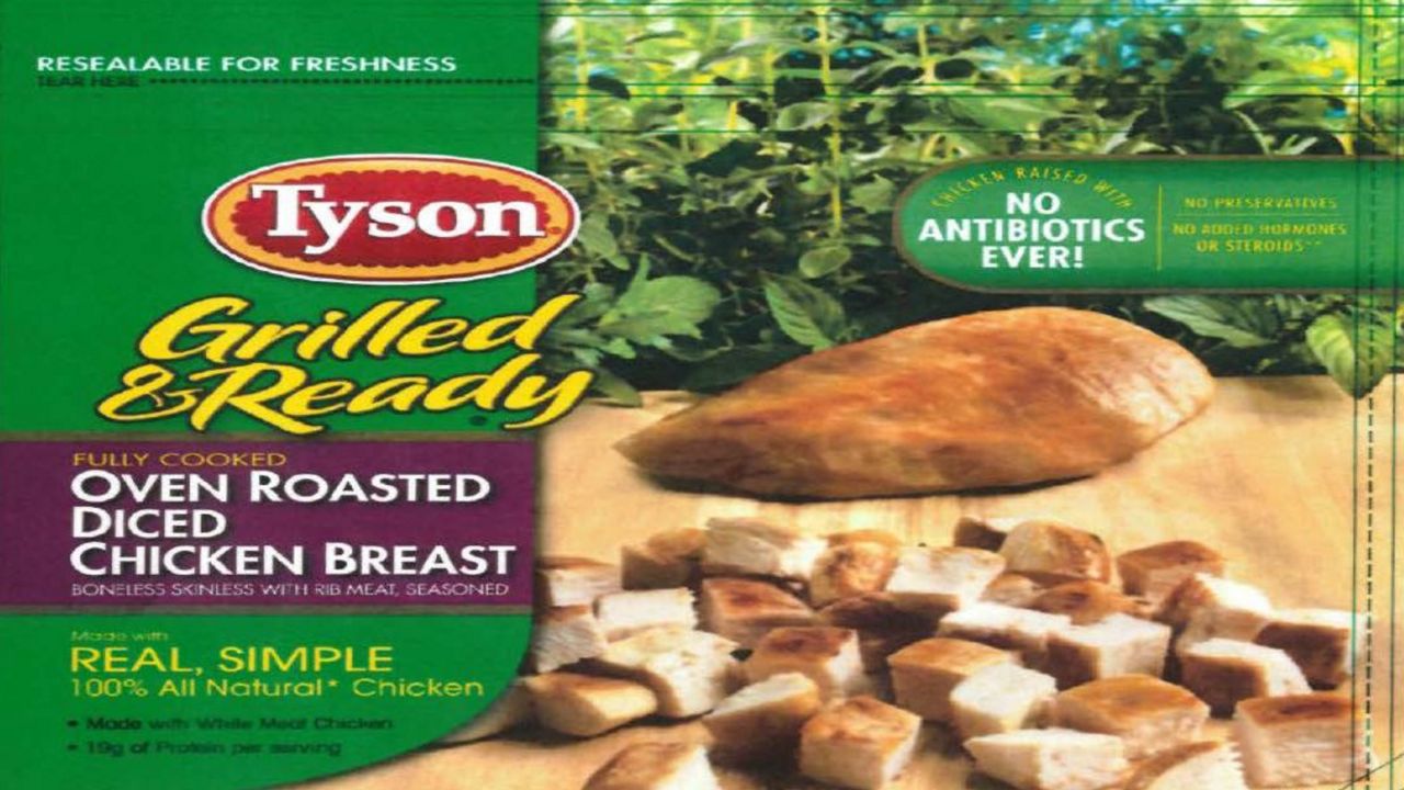 Tyson Foods frozen chicken recall listeria outbreak link