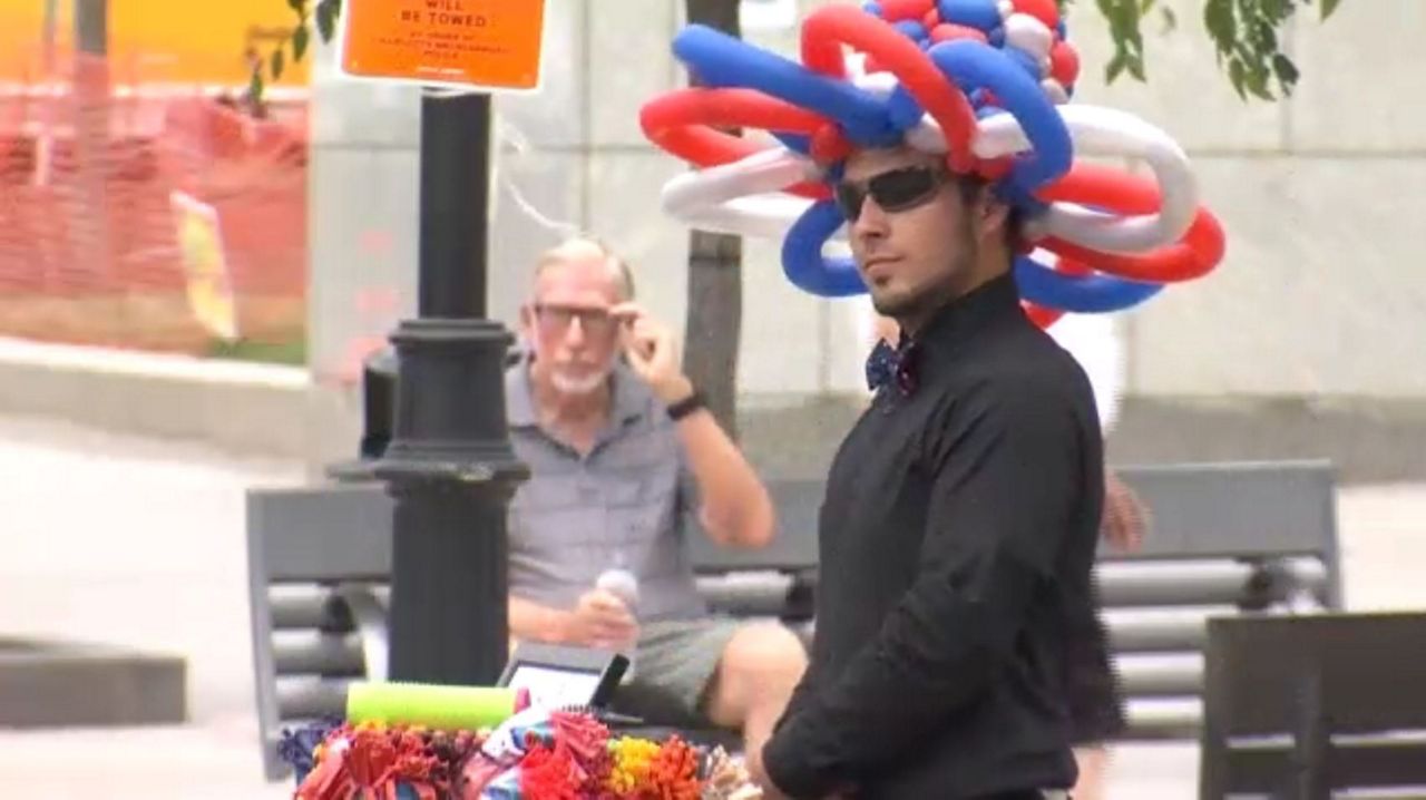 People enjoying the July 4th festivities at BB&T Park.