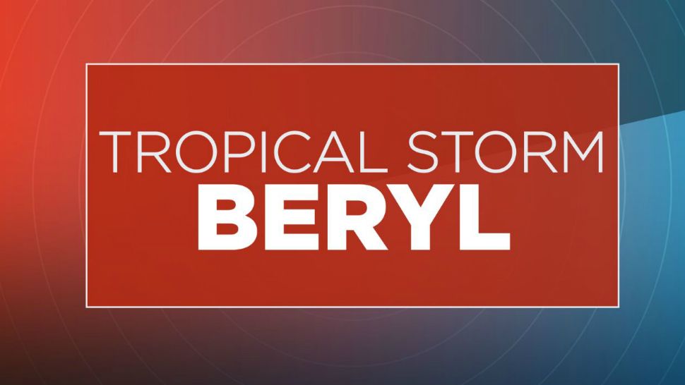 Beryl has been downgraded to a tropical storm with winds of 65 mph.