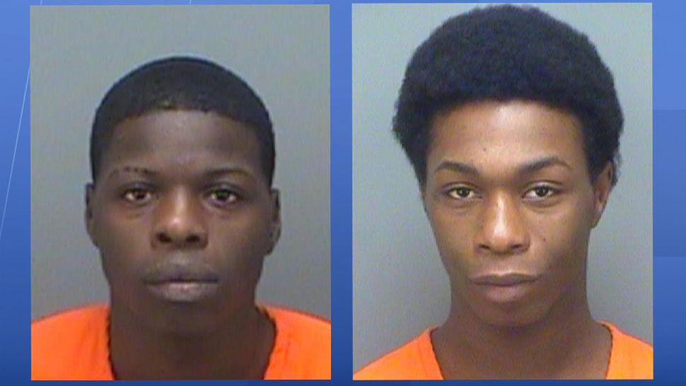 Jamari Brown (left), 19, Dayquan Brown (right), 20, arrested in the attack of a St. Pete man. (Pinellas County Sheriff's Office)