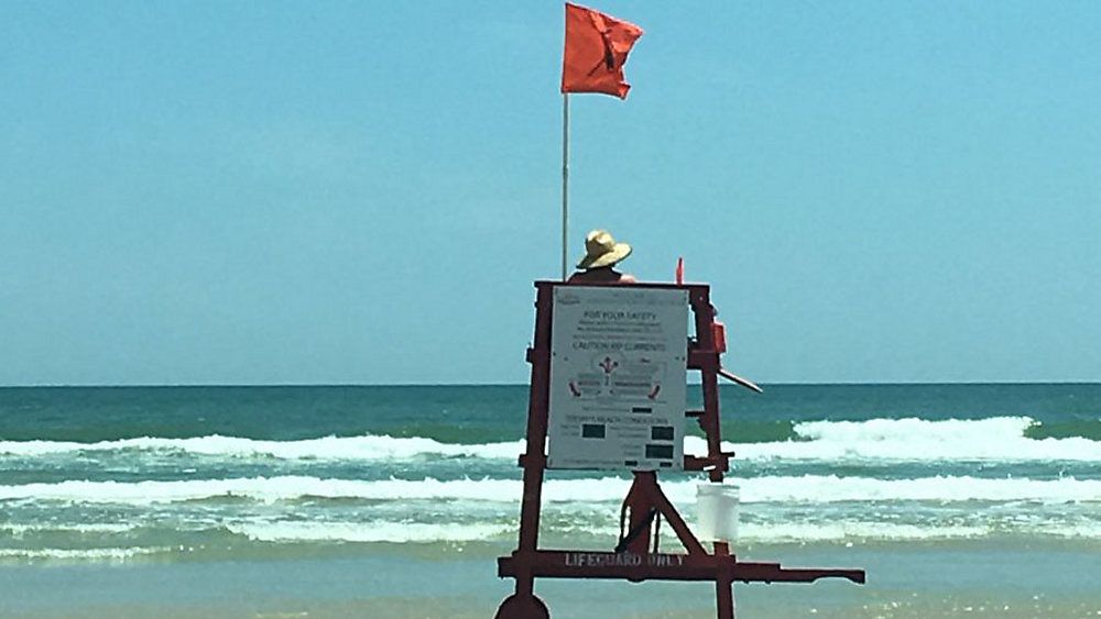 A lifeguard tower in Volusia County. (File)