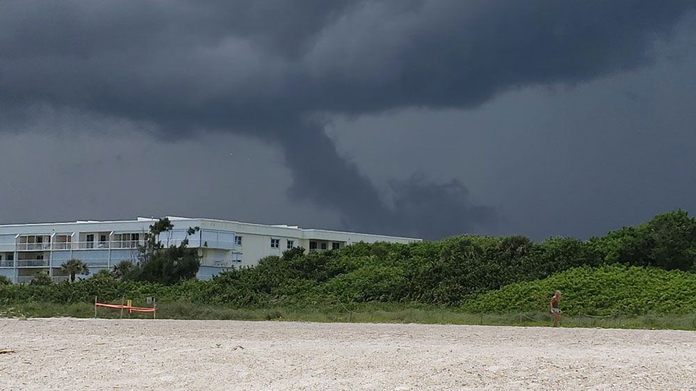 Sent to us with the Spectrum News 13 app: The storm in Cape Canaveral, Monday, July 8. (Steve Jones, Viewer)