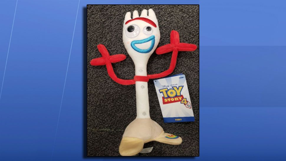 The Forky plush has eyes that can become detached and pose a choking hazard, Disney says. (U.S. Consumer Product Safety Commission)